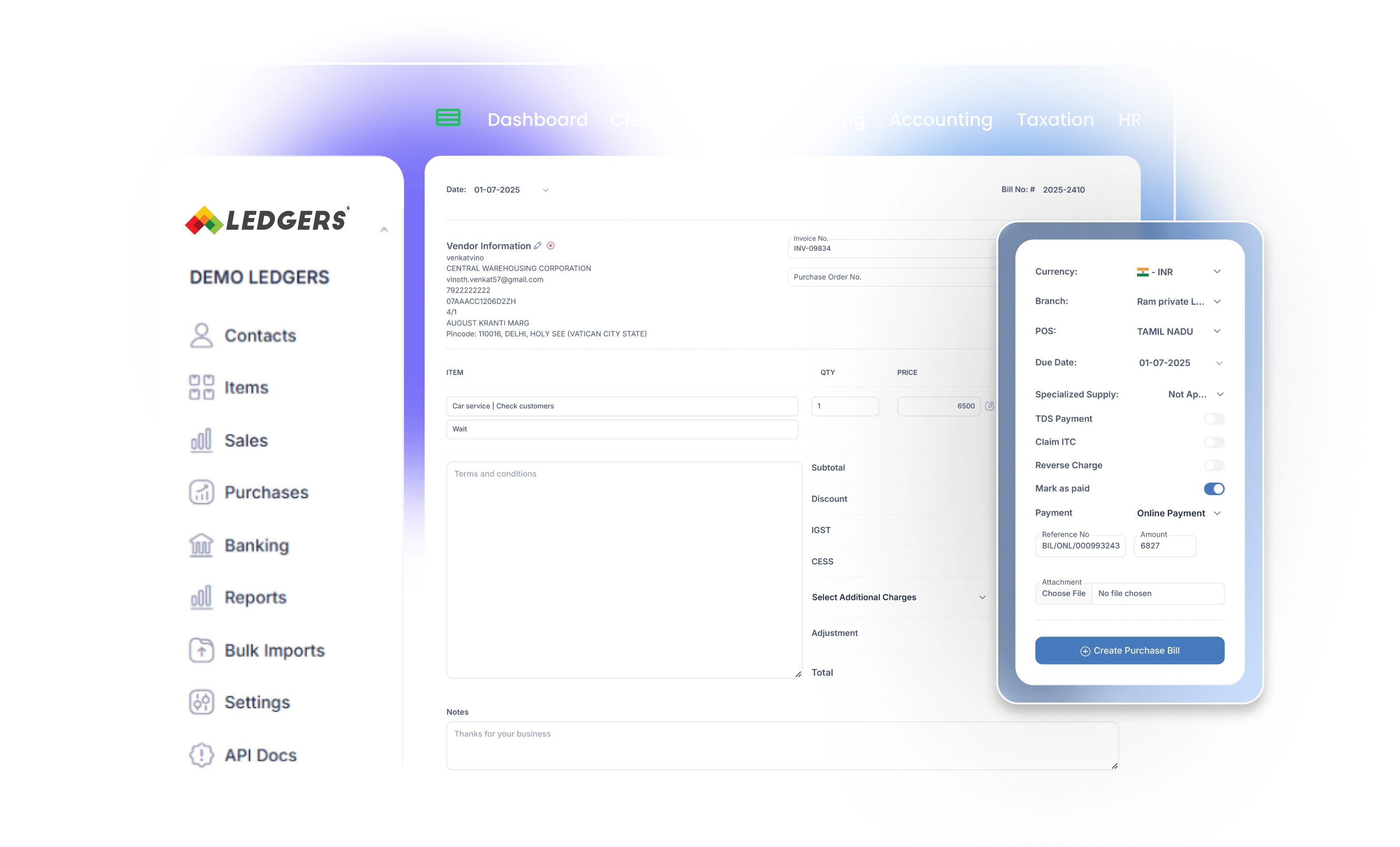 Invoicing and Payment Reconciliation
