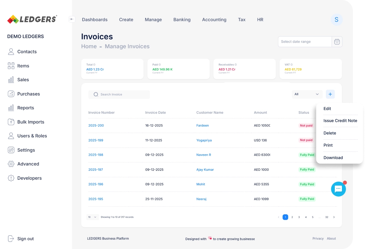 Fully Customizable Invoices