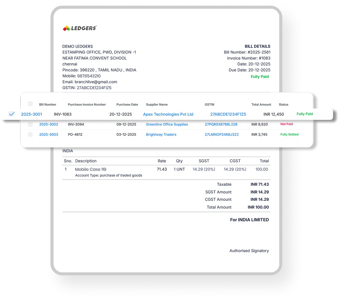 Automated Expense Capture - Debit Note Processing with LEDGERS OCR Technology