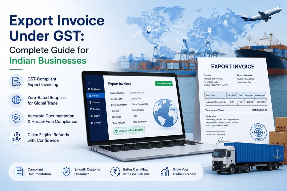 Export Invoice Under GST